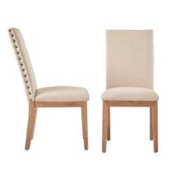 Set Of 2 Amiford Nailhead Accent Dining Chair - Inspire Q