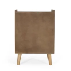 Boyes Contemporary End Table With Hutch Walnut/Natural/Antique Gold - Christopher Knight Home -Baxton Studio Shop GUEST 69e57e8e a099 4d15 a986 4c6d1b5376b4