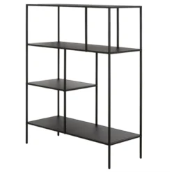 48" Tall Black Bronze Bookcase - Henn&Hart -Baxton Studio Shop GUEST 6a0cc5b8 1bb1 44e7 9668 abe4b5a480cd