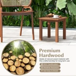 Tangkula 1PC/2PCS Patio Hardwood End Table Square Side Table With Slatted Tabletop Small Coffee Bistro Table Indoor Outdoor Side Table 12 Tangkula 1PC/2PCS Patio Hardwood End Table Square Side Table With Slatted Tabletop Small Coffee Bistro Table Indoor Outdoor Side Table -Baxton Studio Shop GUEST 6acd6e40 a481 4681 811a df347da5b0b4