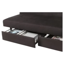 DHP Sola Storage Futon Black - Dorel Home Products -Baxton Studio Shop GUEST 6b31f289 9874 4ca4 a079 fe08d86229b0