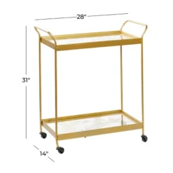Contemporary Metal Bar Cart Gold - Olivia & May 13 Contemporary Metal Bar Cart Gold - Olivia & May -Baxton Studio Shop GUEST 6b97847c d6ca 418e 828d 880e5604ea1b