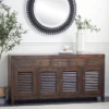 Rustic Wood Buffet Dark Brown - Olivia & May