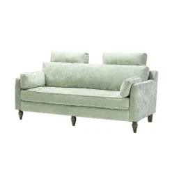 Jorgelina 75" Sofa For Living Room With Solid Wooden Legs | ARTFUL LIVING DESIGN -Baxton Studio Shop GUEST 6d781404 68d6 4b37 9de8 977a4eff29ce