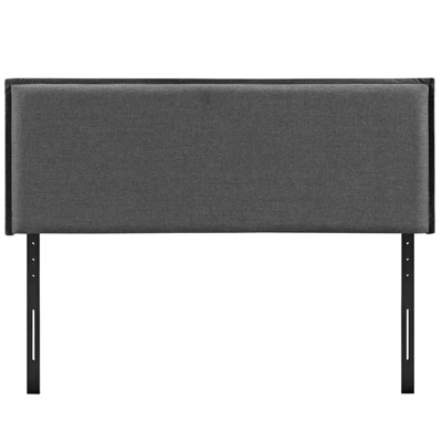 Camille Full Upholstered Fabric Headboard Gray - Modway 2 Camille Full Upholstered Fabric Headboard Gray - Modway - Image 2