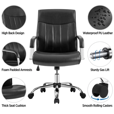 Yaheetech Office Chair Big And Tall Desk Chair Padded Armrests 3 Yaheetech Office Chair Big And Tall Desk Chair Padded Armrests - Image 3