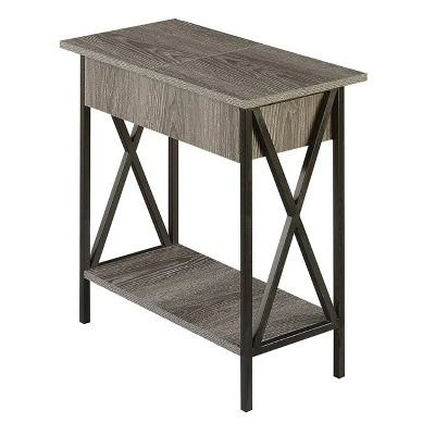 Tucson Flip Top End Table With Charging Station And Shelf - Breighton Home 9 Tucson Flip Top End Table With Charging Station And Shelf - Breighton Home - Image 9