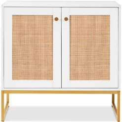 Best Choice Products 2-Door Rattan Storage Cabinet, Accent Furniture, Cupboard W/ Non-Scratch Foot Pads -Baxton Studio Shop GUEST 6f6731ea a948 4109 95fc 6530a25088a6