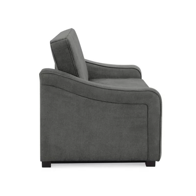 Nelson Convertible Futon Queen Sleeper Sofa Gray - Serta 7 Nelson Convertible Futon Queen Sleeper Sofa Gray - Serta - Image 7