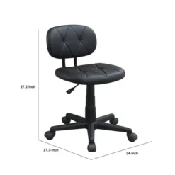 Diamond Stitch And Adjustable Height Office Chair Black - Benzara 7 Diamond Stitch And Adjustable Height Office Chair Black - Benzara -Baxton Studio Shop GUEST 7079271b f5bf 4a37 857b e76531e4640b