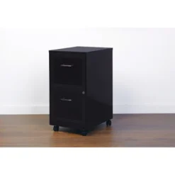 Space Solutions 18" Deep 2 Drawer Mobile Letter Width Vertical File Cabinet -Baxton Studio Shop GUEST 7095b2f5 ed5b 4a4a a35d 89834dc9b063