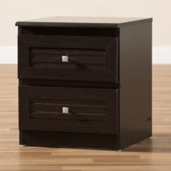 Carine Modern And Contemporary Finished 2 Drawer Nightstand Dark Brown - Baxton Studio 14 Carine Modern And Contemporary Finished 2 Drawer Nightstand Dark Brown - Baxton Studio -Baxton Studio Shop GUEST 711c7d67 aab4 4fc3 9935 dba29ecd5384