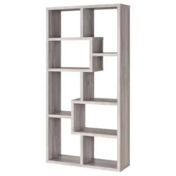70.75" Theo 8 Shelf Bookcase - Coaster 16 70.75" Theo 8 Shelf Bookcase - Coaster -Baxton Studio Shop GUEST 7132b643 d1e7 4a38 89f1 6573e5a63f90