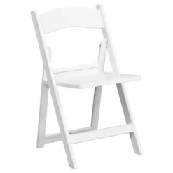 Flash Furniture 2 Pack HERCULES Series 1000 Lb. Capacity White Resin Folding Chair With Slatted Seat -Baxton Studio Shop GUEST 7177dc1d 4be3 44b7 9313 d2b23e63dd57 1