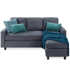 Best Choice Products Upholstered Sectional Sofa Couch W/ Chaise Lounge, 3-Seat Design, Ottoman Bench -Baxton Studio Shop GUEST 71ad6d85 85dc 4325 9d85 c6a6837b6bc9