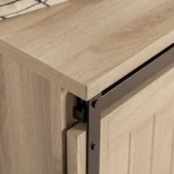 48" Transitional Sliding Door Wood And Metal Bench - Saracina Home 24 48" Transitional Sliding Door Wood And Metal Bench - Saracina Home -Baxton Studio Shop GUEST 71c7e802 e9d5 4d71 acfe 3940e4bcf887