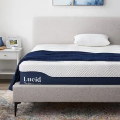 Lucid Comfort Collection Gel & Aloe Vera 12" Hybrid Memory Foam Mattress -Baxton Studio Shop GUEST 722efd2e 11a4 4057 ad36 c9b0e2b39103
