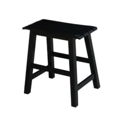 18" Slat Seat Counter Height Barstool - International Concepts -Baxton Studio Shop GUEST 72396c44 0ead 4601 a2ef e959848f7051