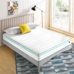 Zinus Euro Top Bonnell 8" Hybrid Mattress -Baxton Studio Shop GUEST 737a31f6 2c28 4e32 89e4 2f8d856f8c4f