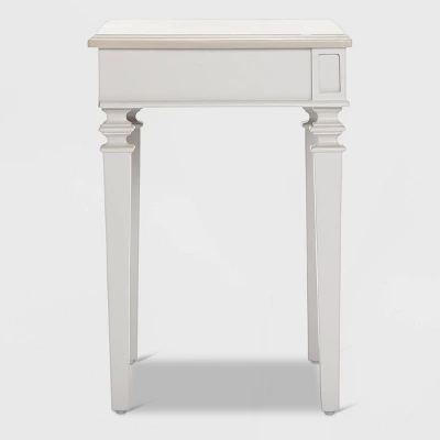 Benson End Table Nightstand With Drawers Light Gray - Finch 8 Benson End Table Nightstand With Drawers Light Gray - Finch - Image 8