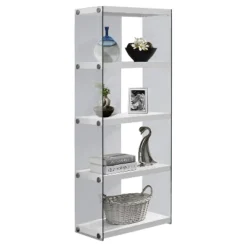 Hollow Core/Tempered Glass Bookcase - EveryRoom -Baxton Studio Shop GUEST 74e295af ce36 42f7 b698 2ed6aa6a4dbb