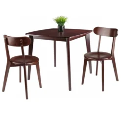 3pc Pauline Dining Sets Walnut - Winsome -Baxton Studio Shop GUEST 7552d058 5fe8 4f87 a865 786c1c9e94a5