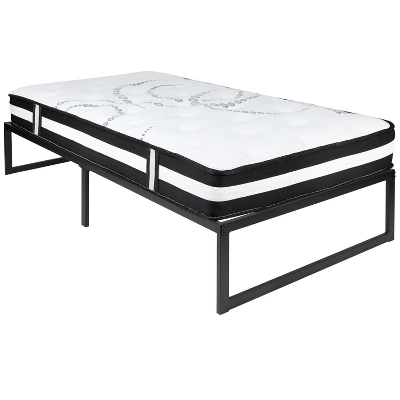 Emma And Oliver 14" Platform Bed Frame & 12" Mattress In A Box - No Box Spring Required 12 Emma And Oliver 14" Platform Bed Frame & 12" Mattress In A Box - No Box Spring Required - Image 12