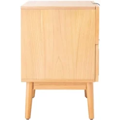 Baisley 2 Drawer Rattan Nightstand - Natural - Safavieh -Baxton Studio Shop GUEST 75c07598 3fa6 4e38 beb3 1437f98459b7