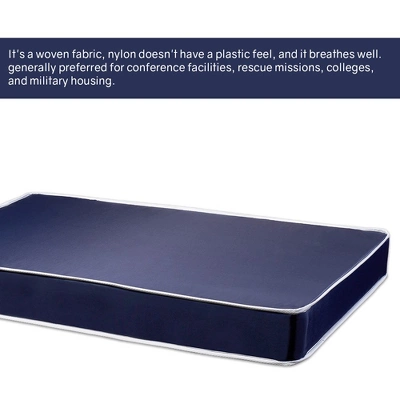 Continental Sleep, 5" Medium Firm Water Resistance Nylon Vinyl Dual Sided Mattress, Noiseless, Soft Cloud Feeling, 2 Continental Sleep, 5" Medium Firm Water Resistance Nylon Vinyl Dual Sided Mattress, Noiseless, Soft Cloud Feeling, - Image 2