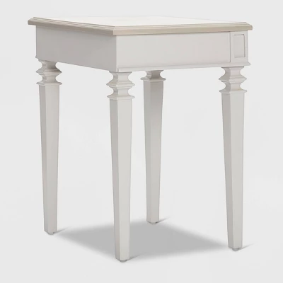 Benson End Table Nightstand With Drawers Light Gray - Finch 9 Benson End Table Nightstand With Drawers Light Gray - Finch - Image 9