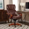 Big & Tall Executive Chair Redwood Leather - Serta