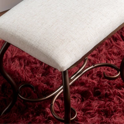 Clarisse Metal Vanity Set Brown - Linon 9 Clarisse Metal Vanity Set Brown - Linon - Image 9