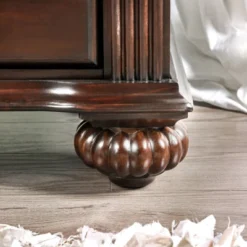 3pc California King Pennings Traditional Bed Set And Nightstand With Chest Dark Walnut - HOMES: Inside + Out -Baxton Studio Shop GUEST 774000ee d182 4f6d 8ec7 3708a60a0376