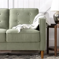 53" Lauren Loveseat Sofa Pearl Green - Zinus