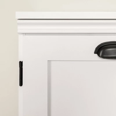 Harma 2 Door Storage Cabinet Pure White - South Shore 3 Harma 2 Door Storage Cabinet Pure White - South Shore - Image 3