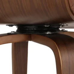 2pc Hargis Mid Century Modern Channel Stitch Bentwood Swivel Counter Height Barstools - Christopher Knight Home -Baxton Studio Shop GUEST 77ef931c 4007 4714 83f2 7c0f6bf1d0a5