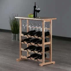 24-Bottle Wine Rack Wood/Beechwood - Winsome -Baxton Studio Shop GUEST 7868c911 0e2d 4f45 8703 a5f50ff5c98e