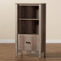 51.8" 3 Tier Derek Wood Bookcase Oak - Baxton Studio -Baxton Studio Shop GUEST 786f3bbd b492 46ec b8aa 595b24e092f7