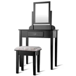 Costway Makeup Desk Vanity Dressing Table Square Stool 1 Large Black 12 Costway Makeup Desk Vanity Dressing Table Square Stool 1 Large Black -Baxton Studio Shop GUEST 788c7a20 0343 422b a0fc 08462e8c713a