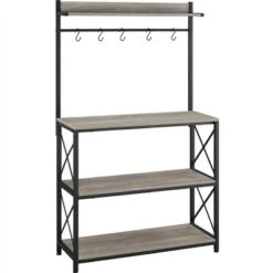 Yaheetech 4-Tier Kitchen Storage Rack With 5 S Hooks -Baxton Studio Shop GUEST 79248f6d 706c 4f5c bcbe 6497feacba4e