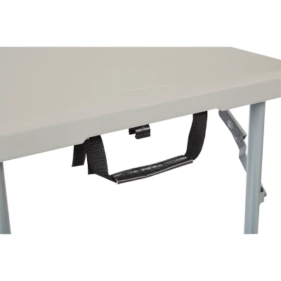 4" Long Height Adjustable Fold In Half Resin Multi Purpose Table Gray - OSP Home Furnishings 4 4" Long Height Adjustable Fold In Half Resin Multi Purpose Table Gray - OSP Home Furnishings - Image 4
