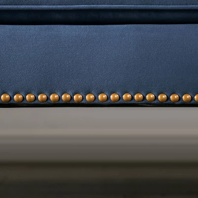 Fawne Camelback Sofa Blue - Furniture Of America 8 Fawne Camelback Sofa Blue - Furniture Of America - Image 8