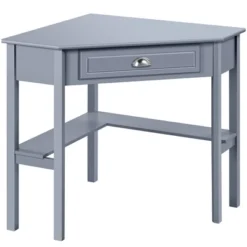 Yaheetech Corner Computer Desk Workstation MDF Desktop Pine Legs For Home&Office -Baxton Studio Shop GUEST 7a4ebc2a 6553 414c 8170 d5e6211779a7