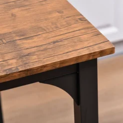 HOMCOM 5 PC Modern Counter Height Bar Table Set Compact Kitchen Table 4 Chairs Set With Footrest, Metal Legs -Baxton Studio Shop GUEST 7a5952e8 d99e 4c3f 9d6a fda84bd2a4b4