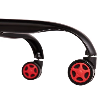 BlackArc High Back Gaming Chair With Red And Yellow Faux Leather Upholstery, Adjustable Swivel Seat And Padded Flip-Up Arms 11 BlackArc High Back Gaming Chair With Red And Yellow Faux Leather Upholstery, Adjustable Swivel Seat And Padded Flip-Up Arms - Image 11