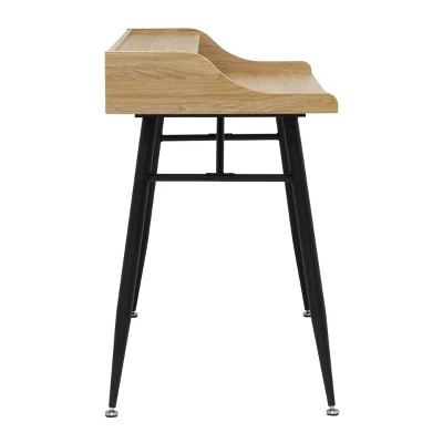 Woodford Writing Desk With Low Hutch Graphite/Ash - Calico Designs 4 Woodford Writing Desk With Low Hutch Graphite/Ash - Calico Designs - Image 4