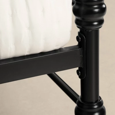 Queen Balka Platform Metal Bed Black - South Shore 8 Queen Balka Platform Metal Bed Black - South Shore - Image 8