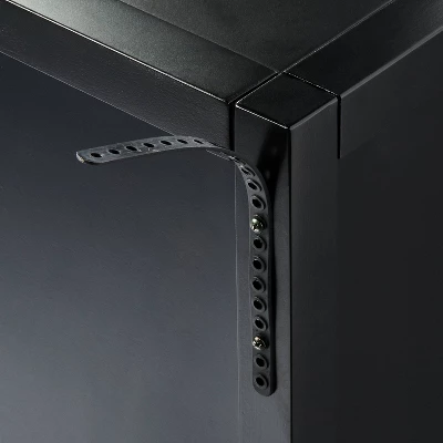 Springville 2 Door Decorative Storage Cabinet Black - Threshold™ Designed With Studio McGee 4 Springville 2 Door Decorative Storage Cabinet Black - Threshold™ Designed With Studio McGee - Image 4