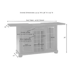 Alexandria Sliding Top Bar Cabinet Black - Crosley -Baxton Studio Shop GUEST 7e791e7e 9751 420c 8207 234d01c8a929