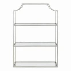 20" X 30" Ciel Tiered Wall Shelf Silver - Kate & Laurel All Things Decor
